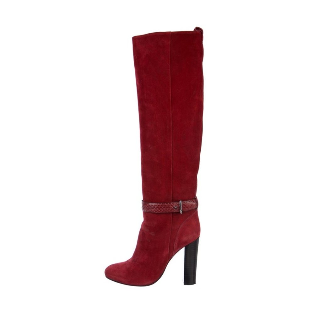 BARBARA BUI  Ted Suede Round-Toe Knee-High Boots